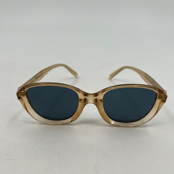 Celine Beige Clear Large Sunglasses | Blue Lenses - Picture 8 of 9